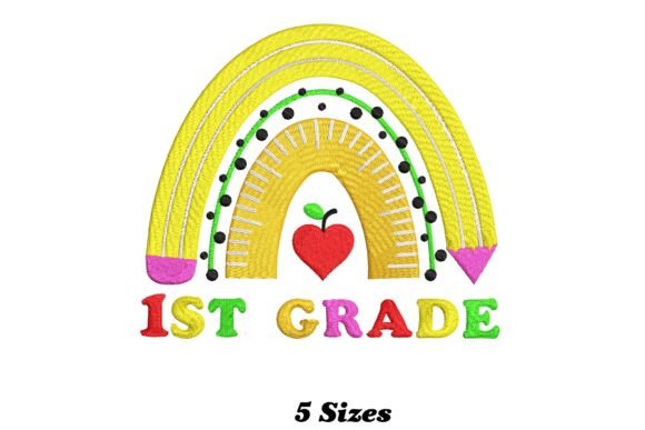 1st Grade Rainbow: A Playful Touch for Boutique Sweatshirts