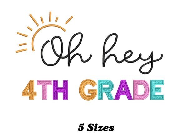 4th Grade Teacher Embroidery Design: A Charmed Touch for Personalized Gifts