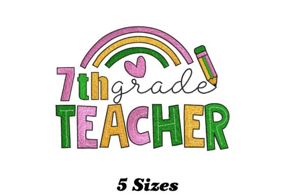 7th Grade Teacher: A Playful Touch for Seasonal Embroidery