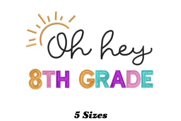 8th Grade Teacher: A Playful Touch for Seasonal Embroidery