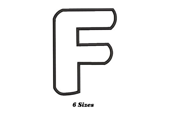 Delightful Alphabet Letter F: A Versatile Embroidery Design for Small Shop Sellers