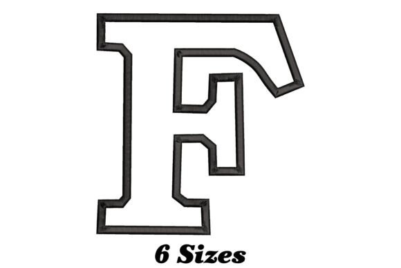 Elegant Alphabet Letter F: A Designer’s Review for Boutique Sweatshirt Embroidery