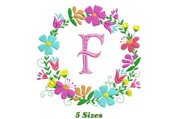 Floral Charm Meets Lettering Craft in Flower Alphabet Letter F
