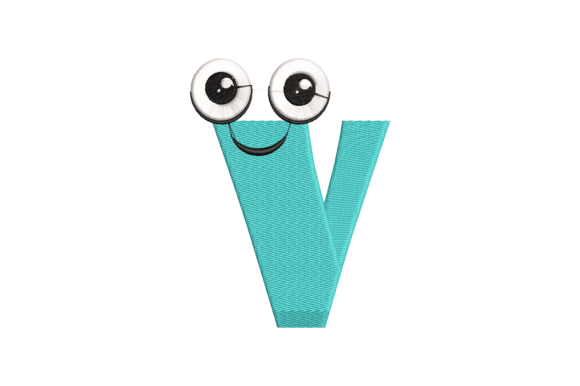 Funny Letter V: A Playful Touch for Etsy Embroidery Goods