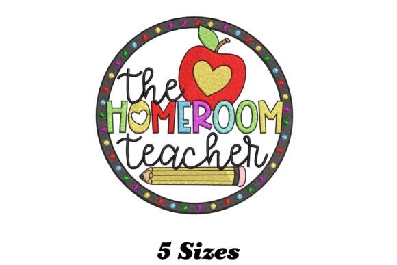 Homeroom Teacher Embroidery Design