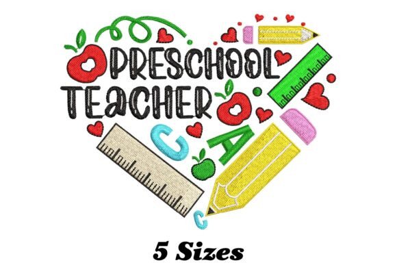 Preschool Teacher: A Seasonal Embroidery Gem