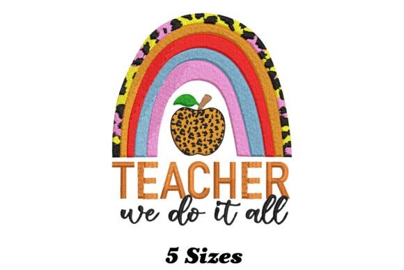 Rainbow Teacher We Do It All: A Craft Fair Embroidery Review