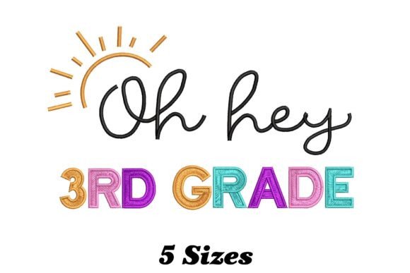 Review: Lovely 3rd Grade Teacher Embroidery Design