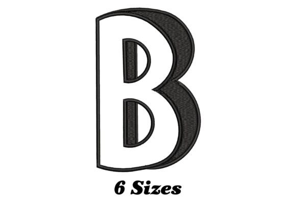 Stylish Alphabet Letter B: A Seasonal Embroidery Gem