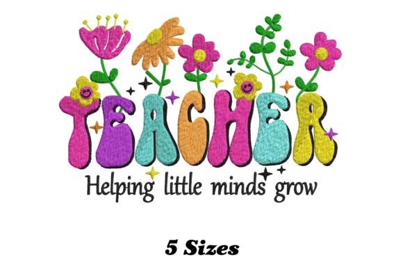 Teacher Helping Little Minds Grow: A Seasonal Embroidery Review